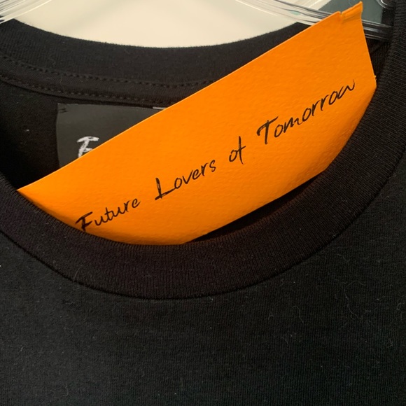 NWT FUTURE LOVERS LONG SLEEVE COTTON XL BLACK ‘FUTURE LOVERS OF TOMORROW’ - Picture 5 of 7